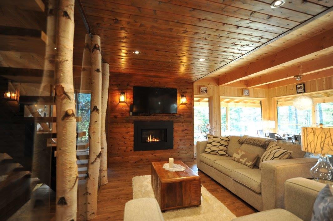 Les Bouleaux - Les Chalets Spa Canada Ла-Мальбе Экстерьер фото