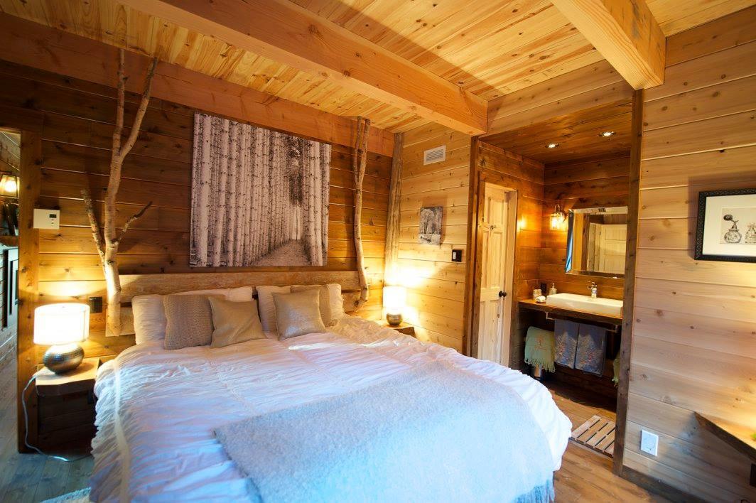Les Bouleaux - Les Chalets Spa Canada Ла-Мальбе Экстерьер фото