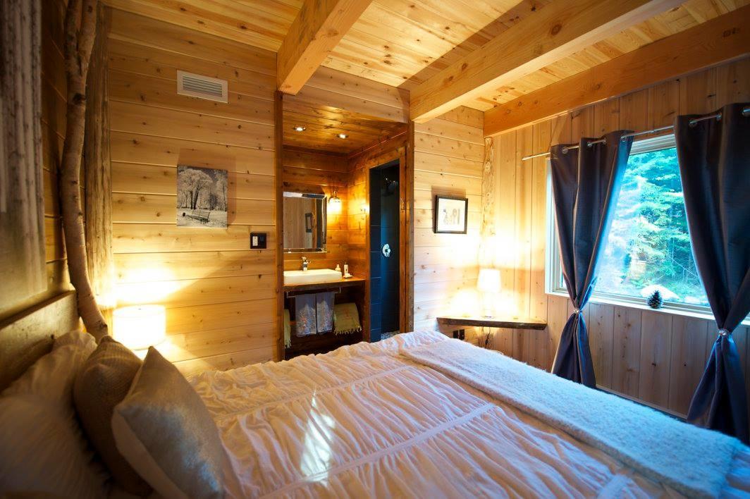 Les Bouleaux - Les Chalets Spa Canada Ла-Мальбе Экстерьер фото