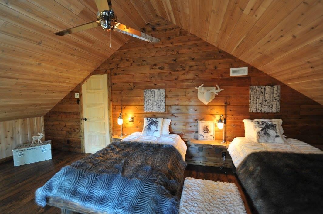 Les Bouleaux - Les Chalets Spa Canada Ла-Мальбе Экстерьер фото