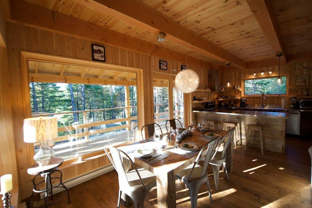 Les Bouleaux - Les Chalets Spa Canada Ла-Мальбе Экстерьер фото