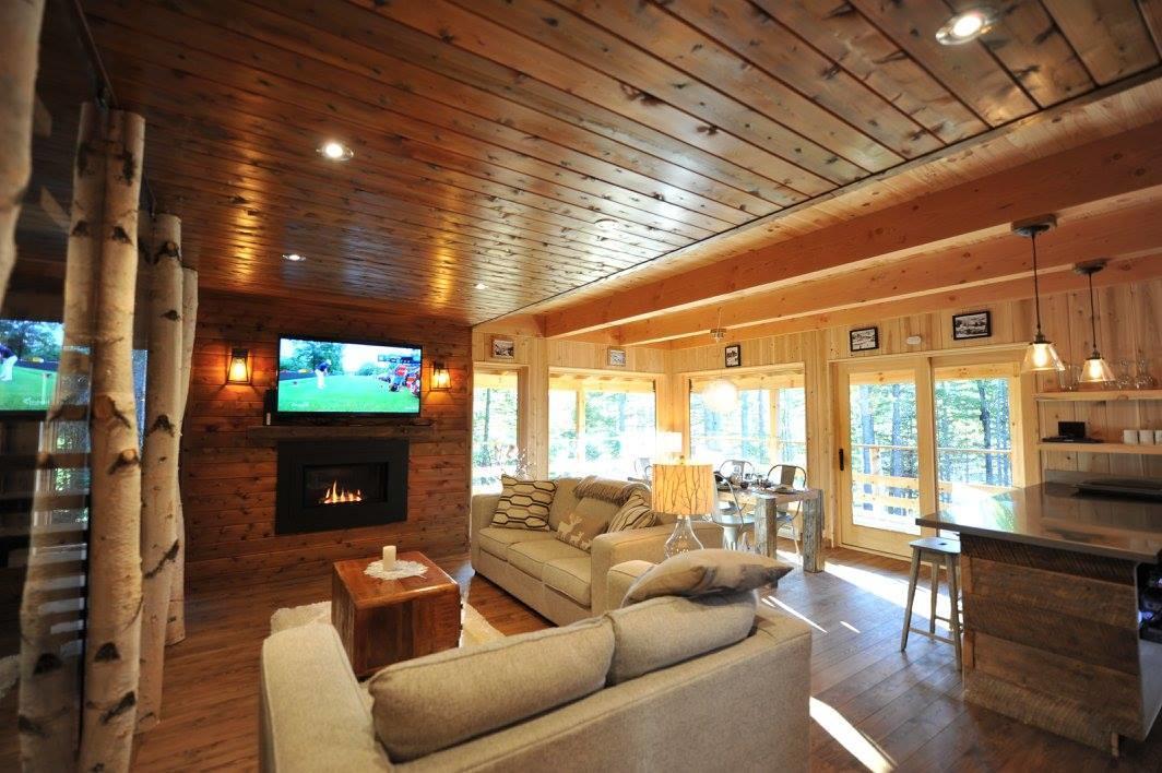 Les Bouleaux - Les Chalets Spa Canada Ла-Мальбе Экстерьер фото