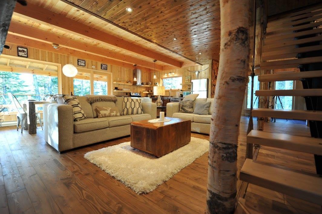 Les Bouleaux - Les Chalets Spa Canada Ла-Мальбе Экстерьер фото