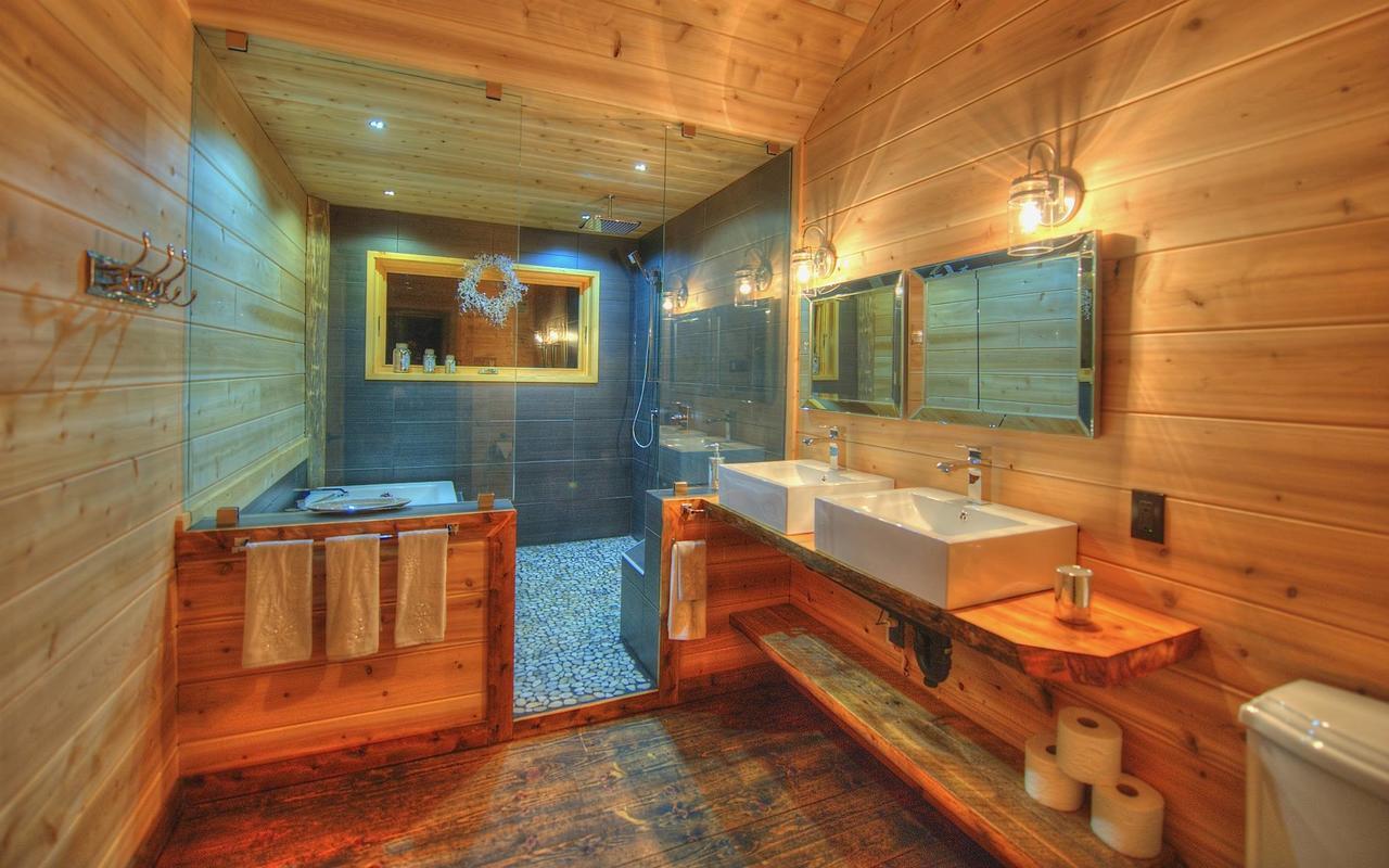 Les Bouleaux - Les Chalets Spa Canada Ла-Мальбе Экстерьер фото
