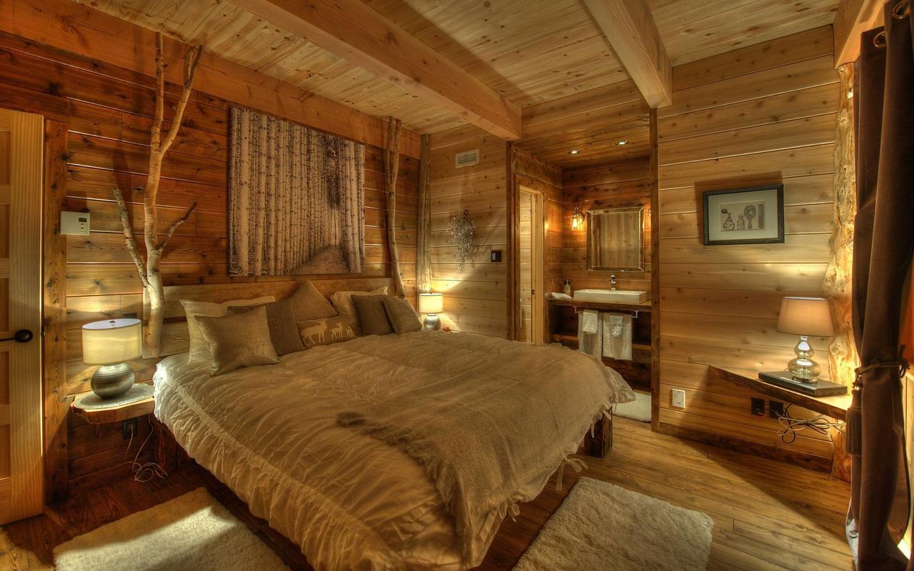 Les Bouleaux - Les Chalets Spa Canada Ла-Мальбе Экстерьер фото